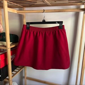 RED NIKE TENNIS SKIRT